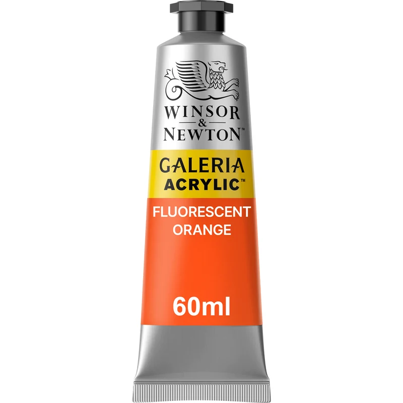 Winsor and Newton - Galeria Acrylic Colour - 60ml - Fluorescent Orange