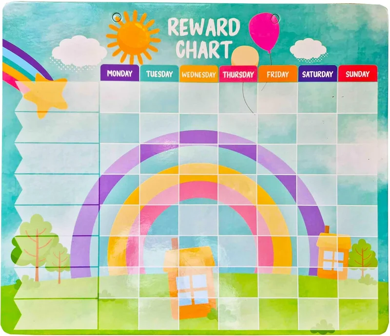 Esposti - Magnetic Reward Chart for 2 Kids, 38x31cm