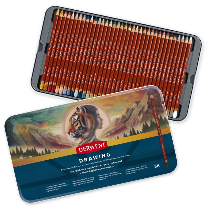 Derwent - Drawing Pencil - 36 Tin