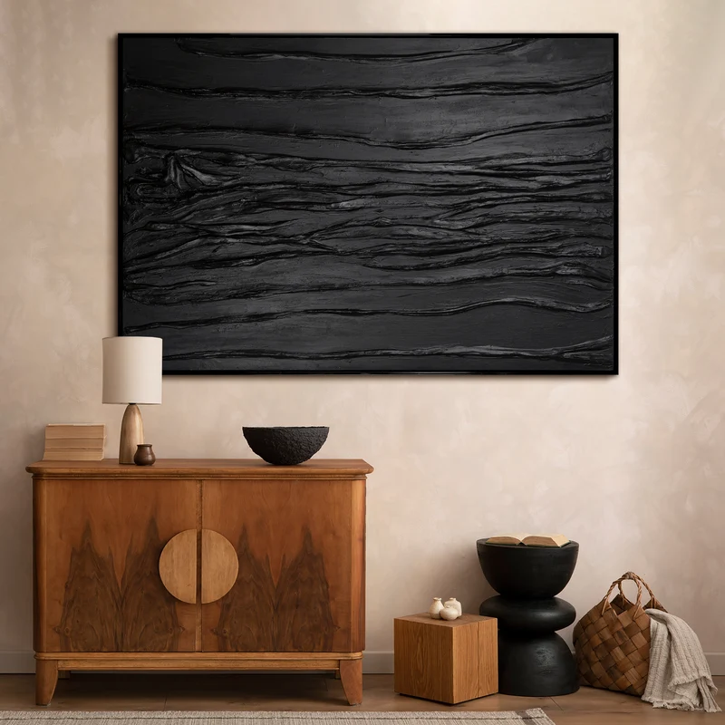 Leinwandbilder handgemalt mit Rahmen "Samt"
