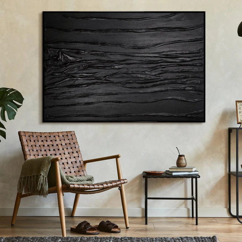 Leinwandbilder handgemalt mit Rahmen "Samt"