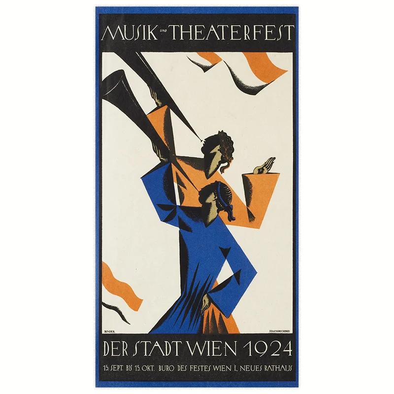 Werbeplakat 1924 - Musik und Theaterfest
