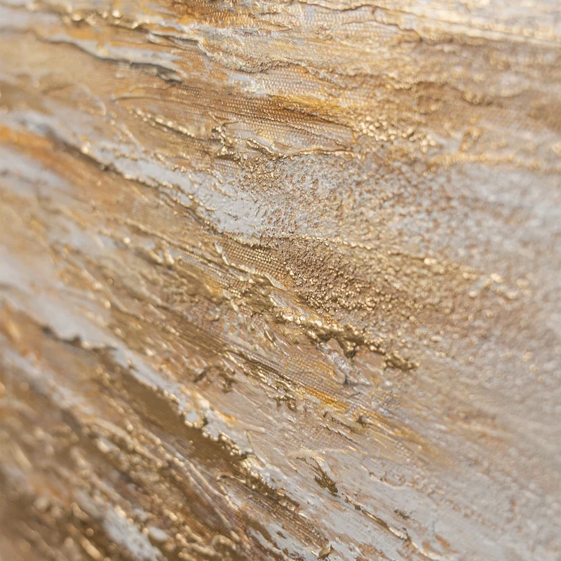 „Goldene Segel" – Maritimes Landschaftsgemälde handgemalt mit Rahmen, 50x70 cm