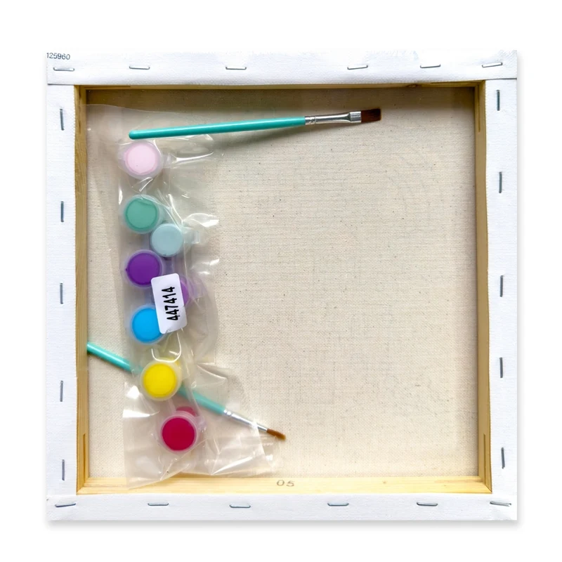 Create - Colouring & Painting Canvas Kit - Enchanted Castle