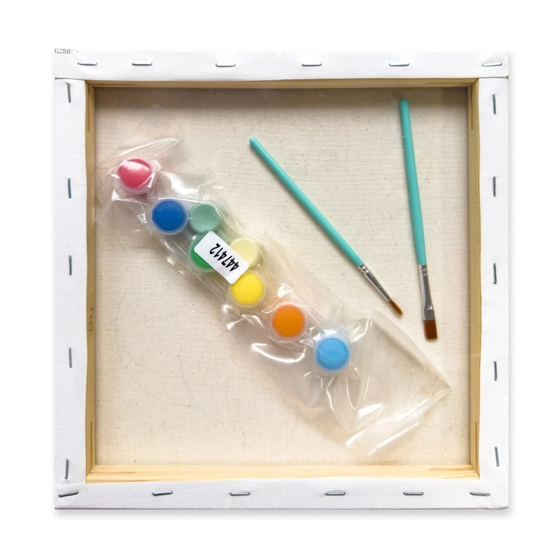 Create - Colouring & Painting Canvas Kit - Baby Dinosaur