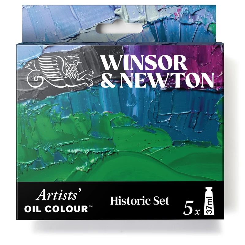Winsor and Newton - Artists' Oil Colour - 5x37ml Tubes - Historic Set