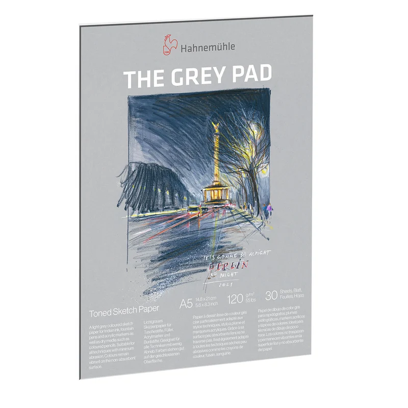 Hahnemuhle - Grey Paper Sketch Pad A5