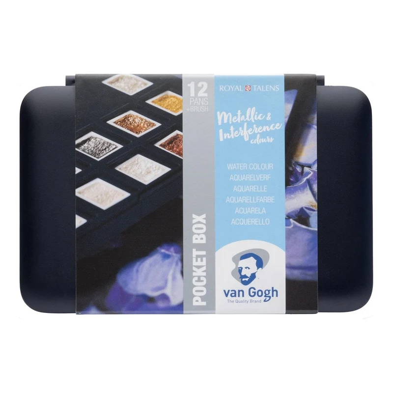 Van Gogh Metallic & Interference Watercolour Pocket Box