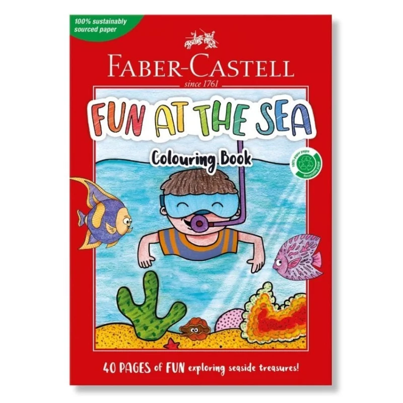 Faber-Castell Fun At The Sea Colouring Book
