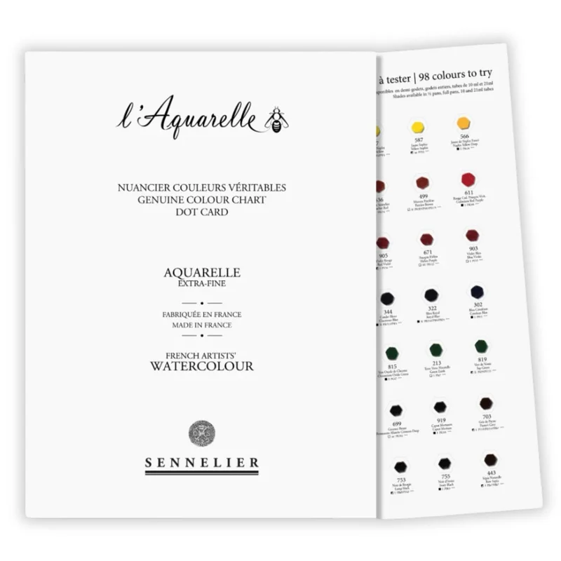 Sennelier Watercolour 98 Dot Card