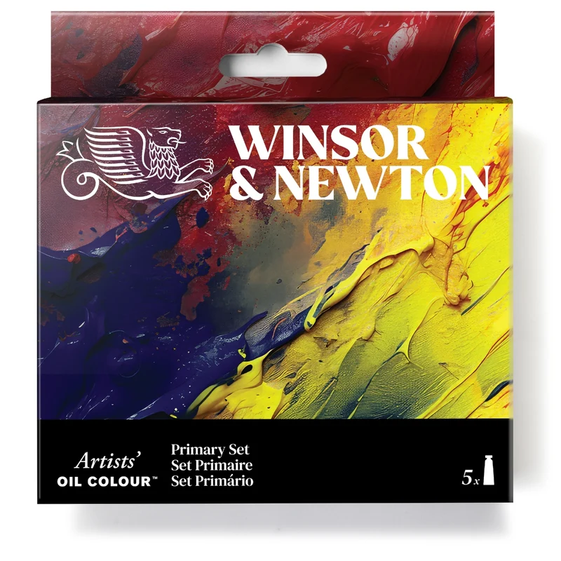 Winsor and Newton - Artists' Oil Colour - 5x37ml Tubes - Primary Set