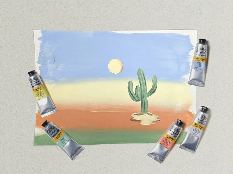 Winsor and Newton - Galeria Acrylic 5x60ml Tubes Pastel Set