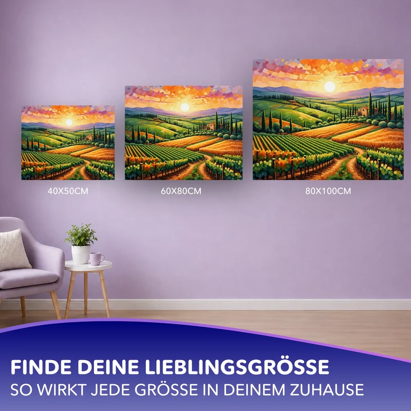 Malen nach Zahlen - Unter der Sonne der Toskana