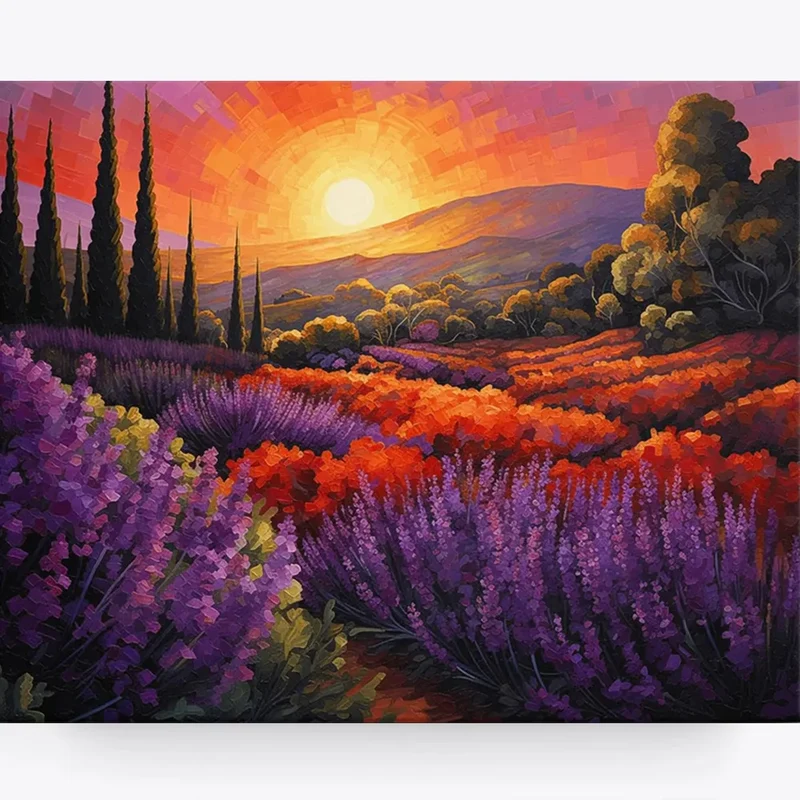 Malen nach Zahlen - Provence in Flammen