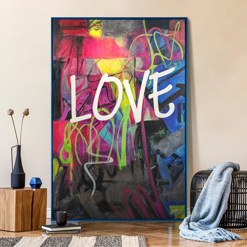 Nachtleuchtende Gemälde «Love»