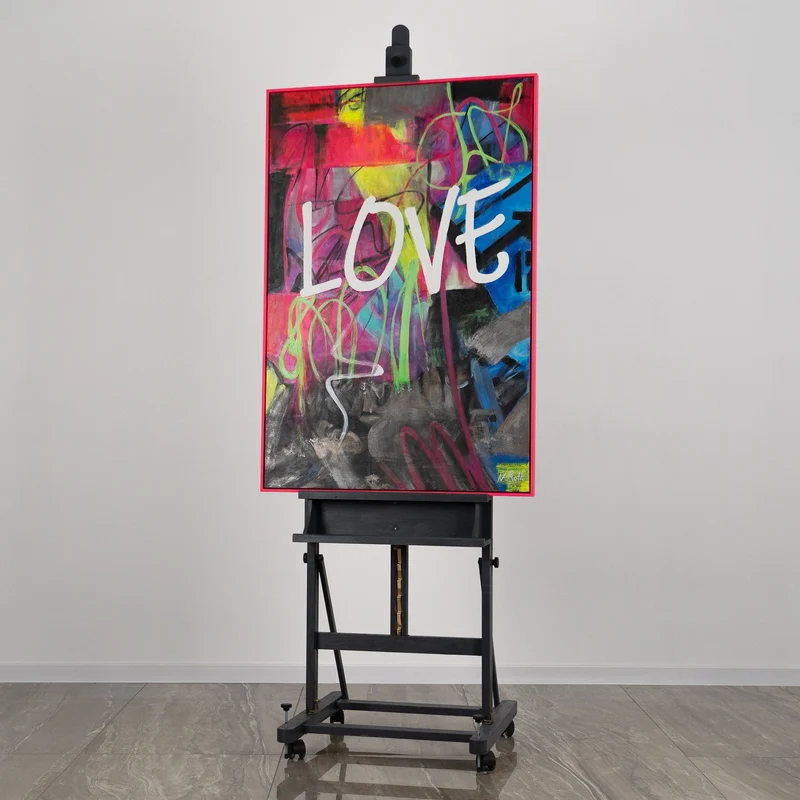 Nachtleuchtende Gemälde «Love»
