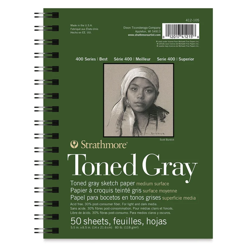 Toned Grey Series 400 Wire Bound Sketchbook