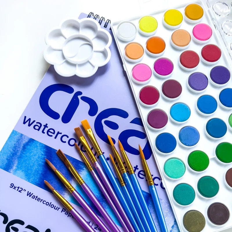 Create - Watercolour Painting 48 piece Set