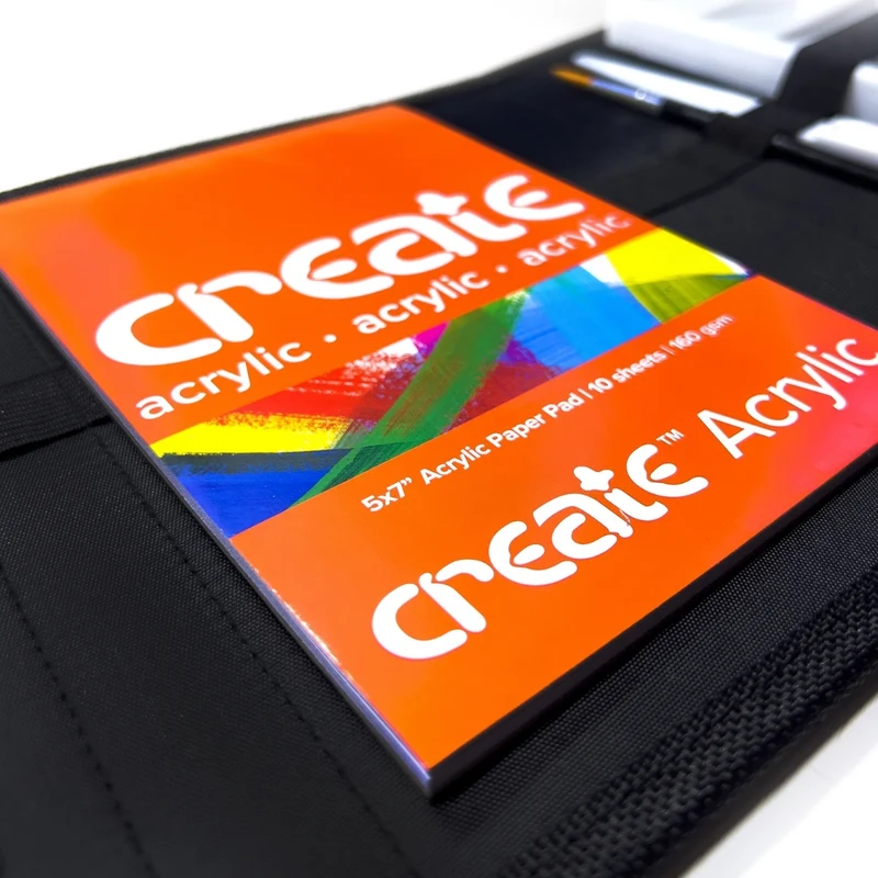 Create - Acrylic Painting Travel Bag 14 piece Set