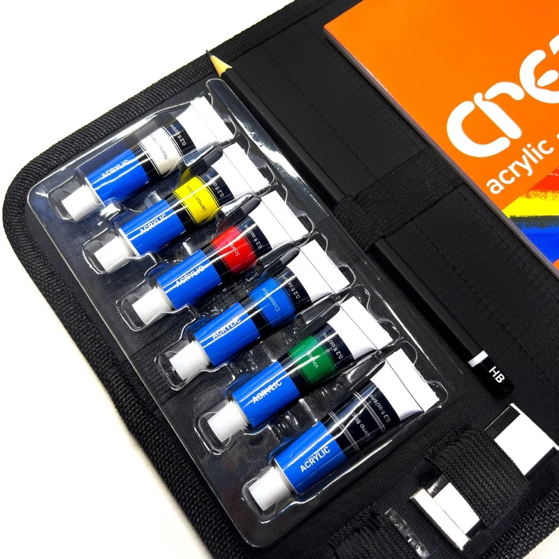 Create - Acrylic Painting Travel Bag 14 piece Set