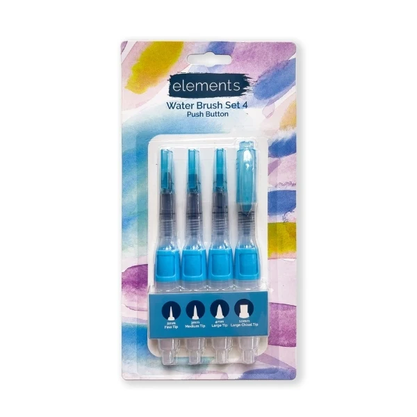 Elements - Push Button Waterbrush 4x