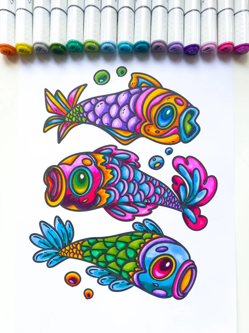 Elements - Alcohol Markers - Kroma 60 piece Set with Storage Box