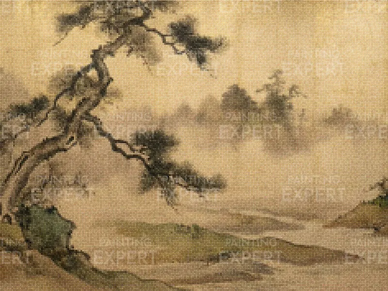 Diamond Painting Nebliges Tal Japan