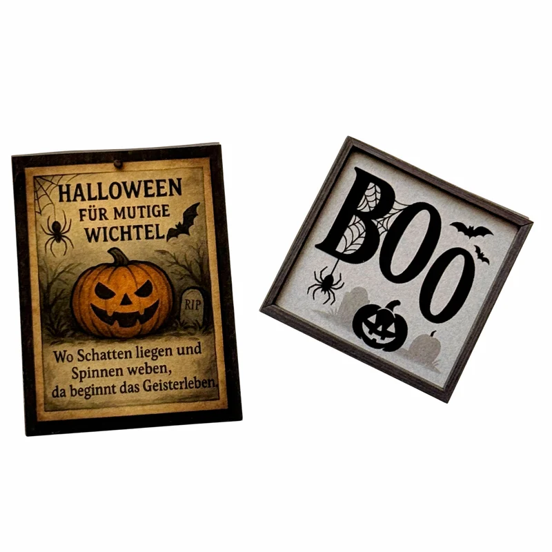 Halloween Plakate 2er Set