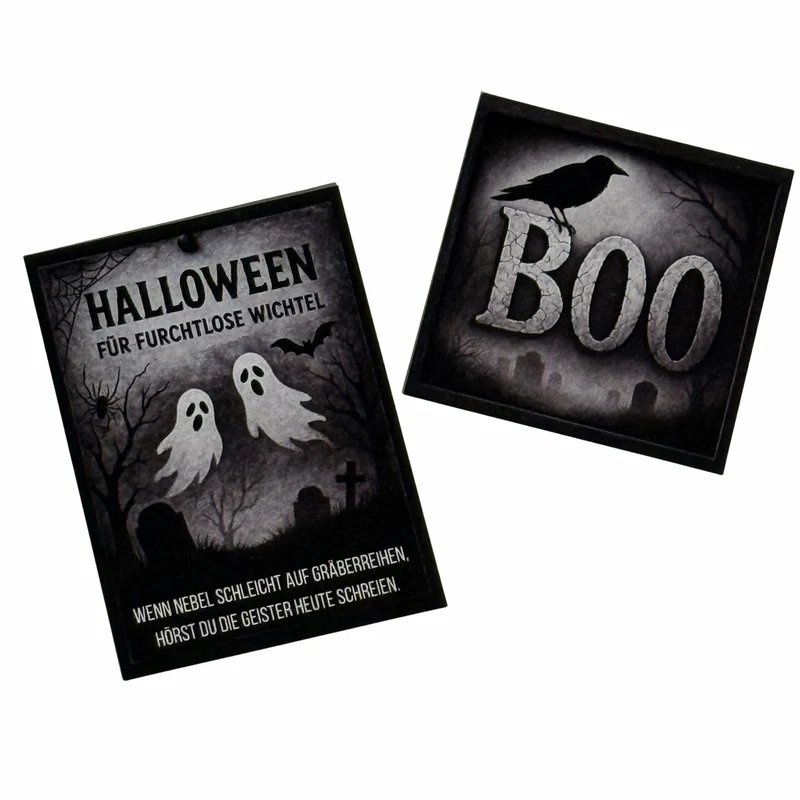 Halloween Plakate 2er Set