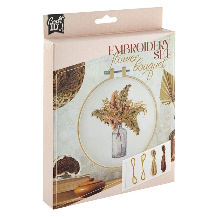 Embroidery Set, Vase with Flowers