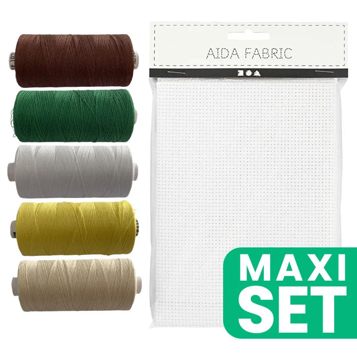Embroidery Set, Fabric and Threads