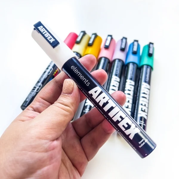 Elements - Artifex Acrylic Paint Markers 8x 5-6mm Pastel set