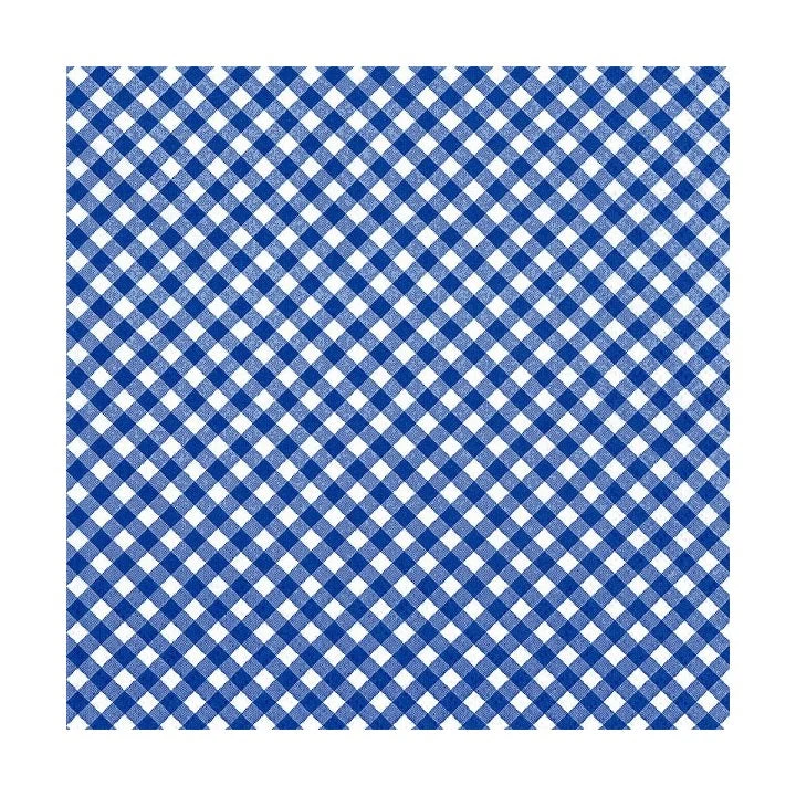 Decoupage Napkins, Dark Blue and White Checks, 1 pc
