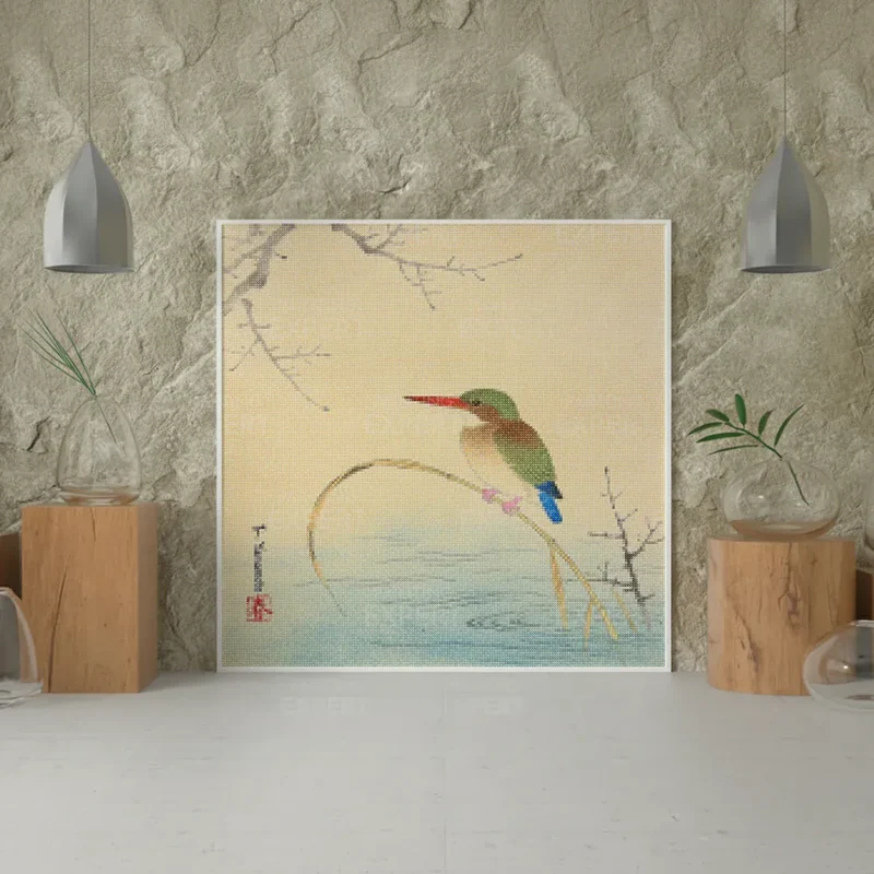 Diamond Painting Eisvogel am Ufer Japan