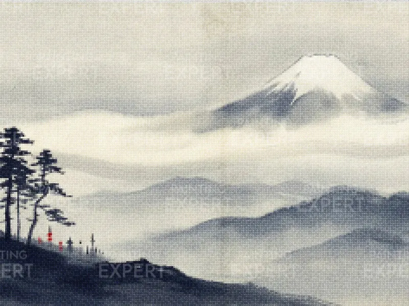 Diamond Painting Fuji über dem Nebel Japan