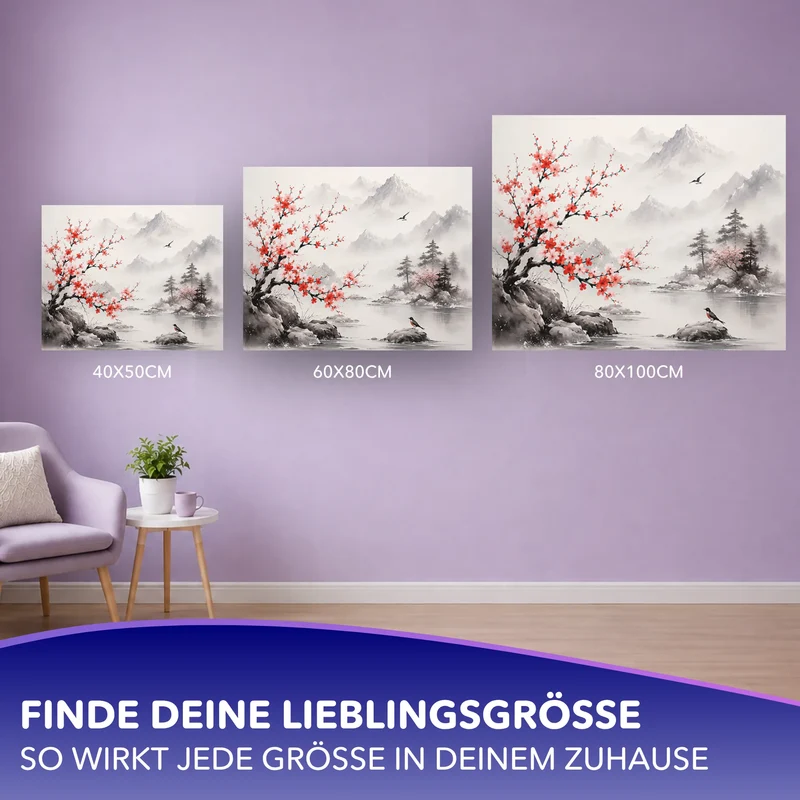 Malen nach Zahlen - Stille in Blüte