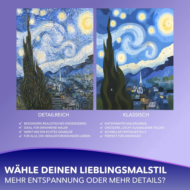 Malen nach Zahlen - Stille in Blüte