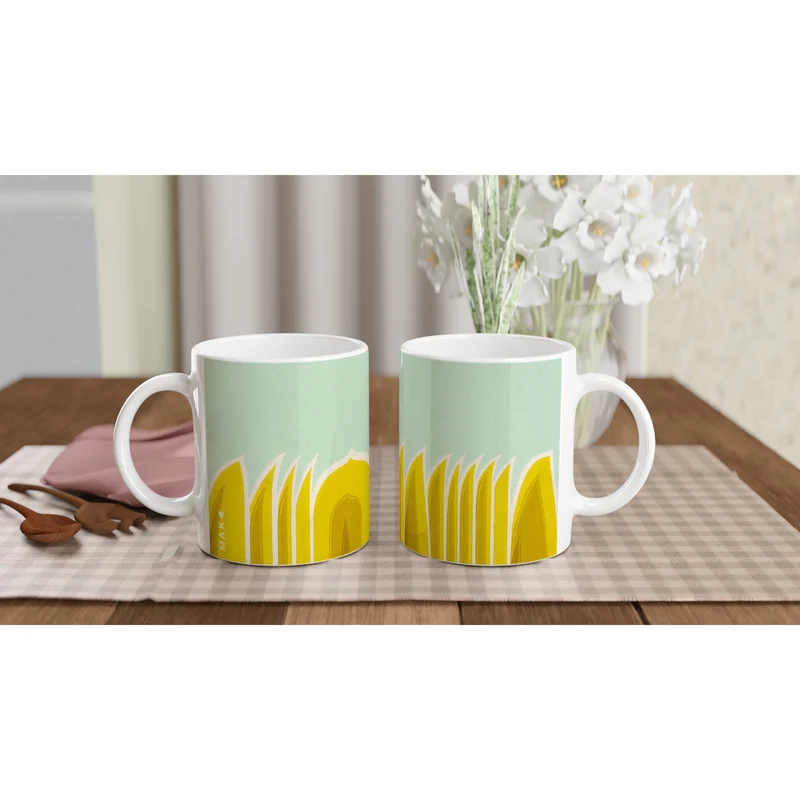 Keramiktasse Schilf