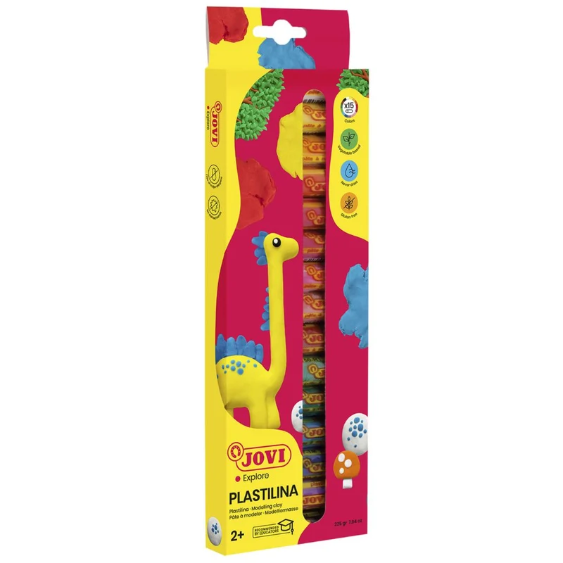 Jovi - Plastilina Modeling Clay - 15 bars 15g assorted colours