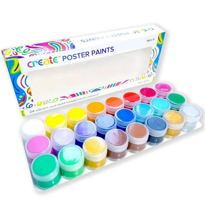 Create - Poster Paint Set - 24 x 20ml Pots