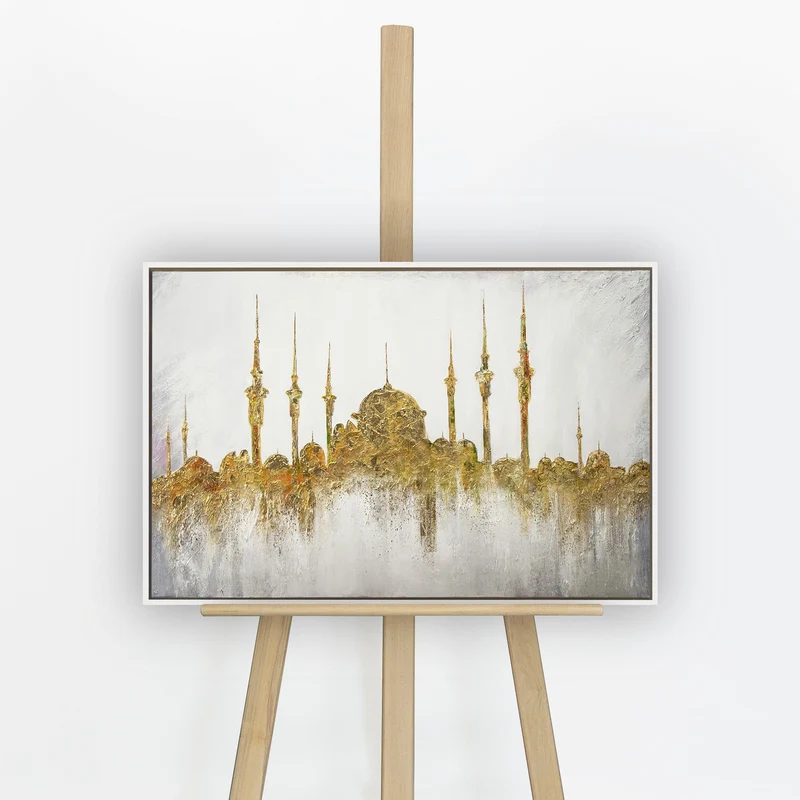Islamichne moderne leinwandbilder handgemalt "Moschee"