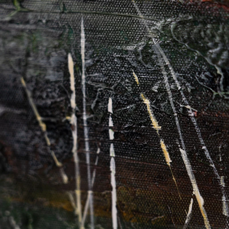 Nachtleuchtende Gemälde Handgemalt mit Rahmen "Echo der Natur"