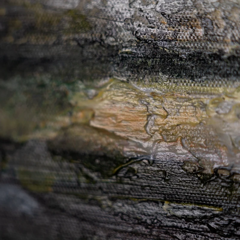 Nachtleuchtende Gemälde Handgemalt mit Rahmen "Echo der Natur"