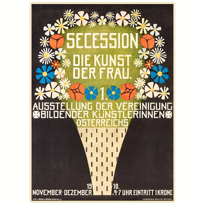 Plakat zur Ausstellung 1910
