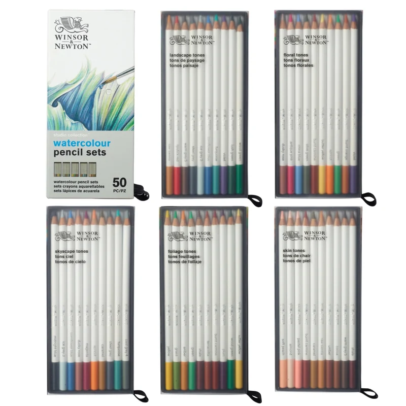 Winsor Newton - Studio Collection Watercolour Pencils Set of 50