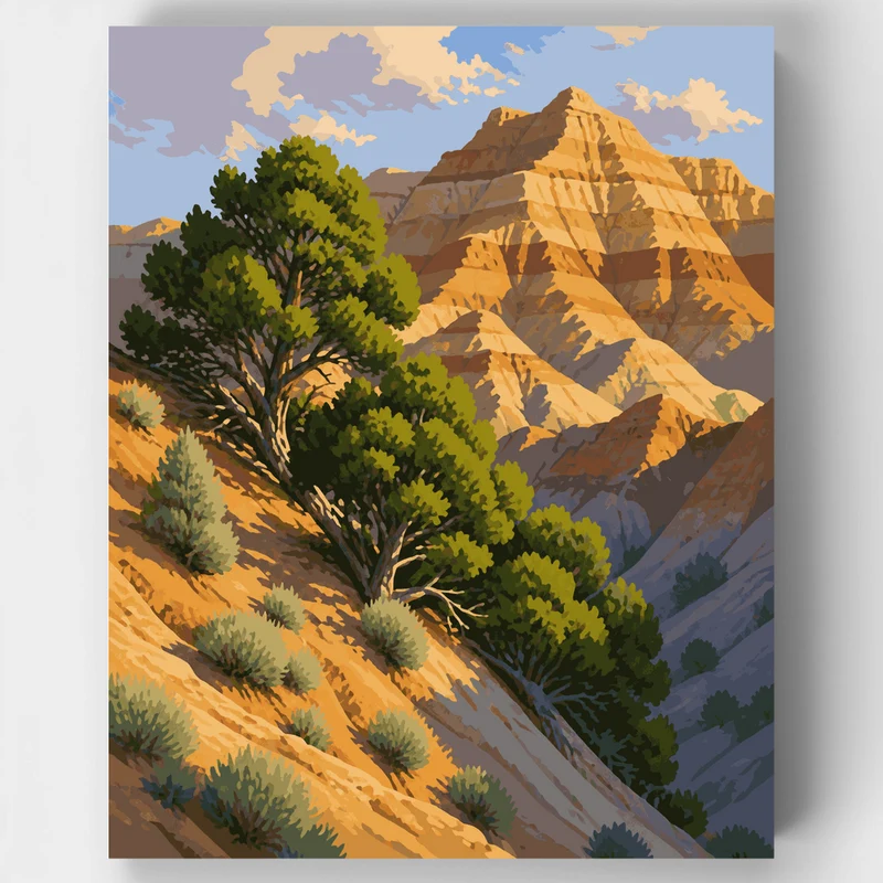 Juniper Cliffside - Paint by Numbers Kit