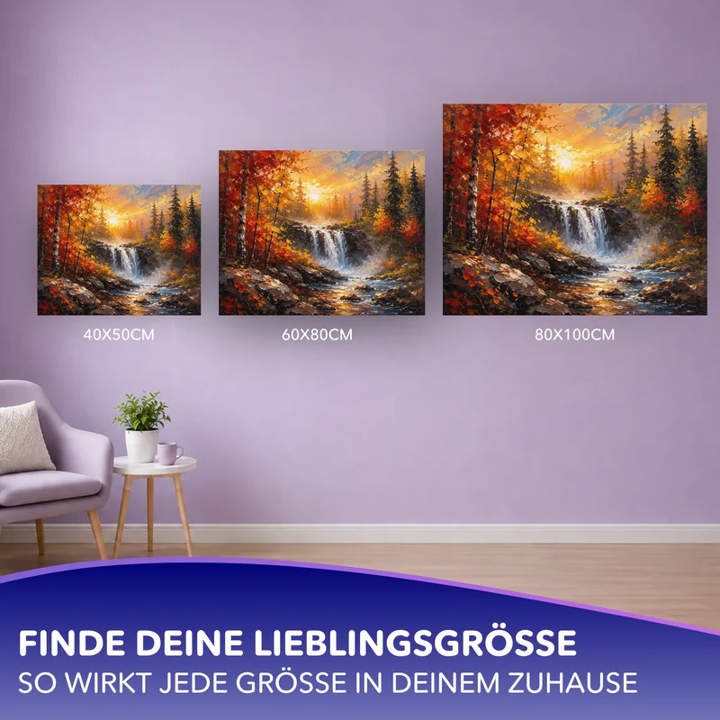 Malen nach Zahlen - Herbstleuchten