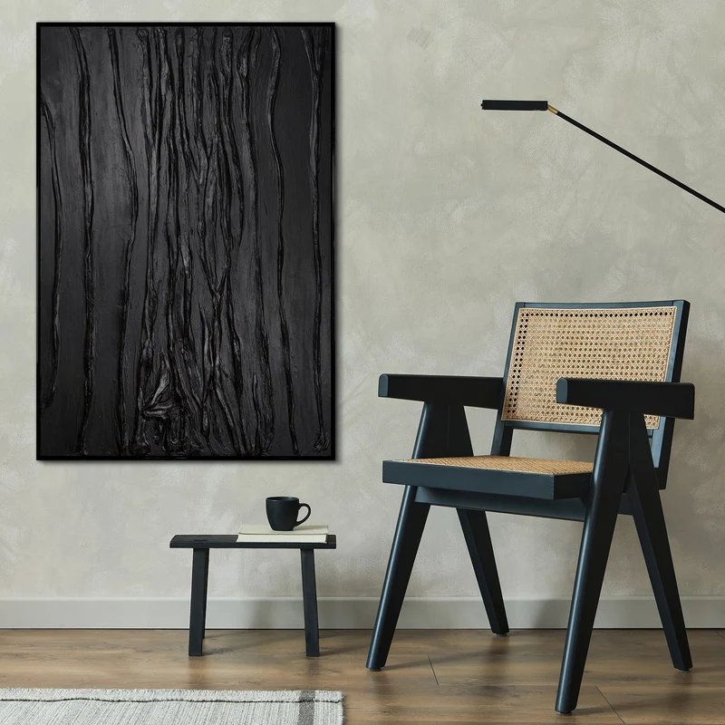 Leinwandbilder handgemalt mit Rahmen "Samt"