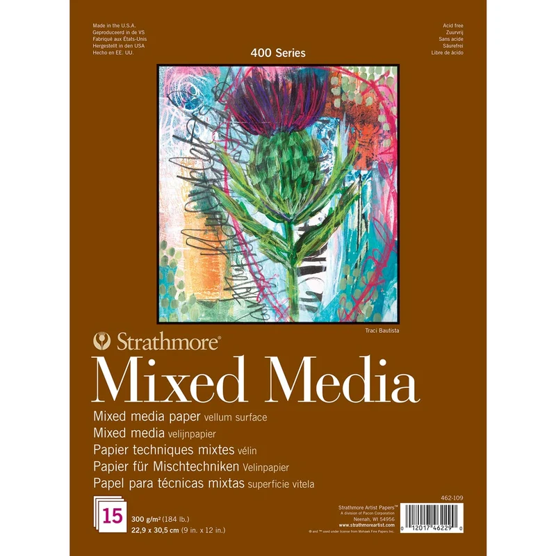 Strathmore - 400 Toned Gray Mixed Madia Pad 300gsm 9x12" 15 sheets