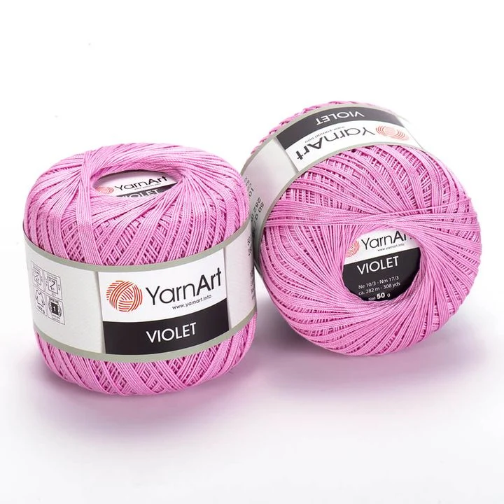 YarnArt Violet Cotton Yarn 50 g